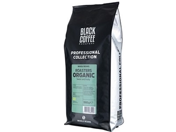 Kaffe Black Coffee hele bønner Roasters organic 1kg